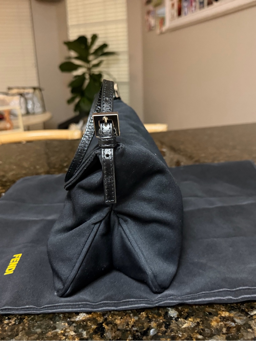 Fendi Black Shoulder Bag with Silver Hardware - Picture 5 of 10